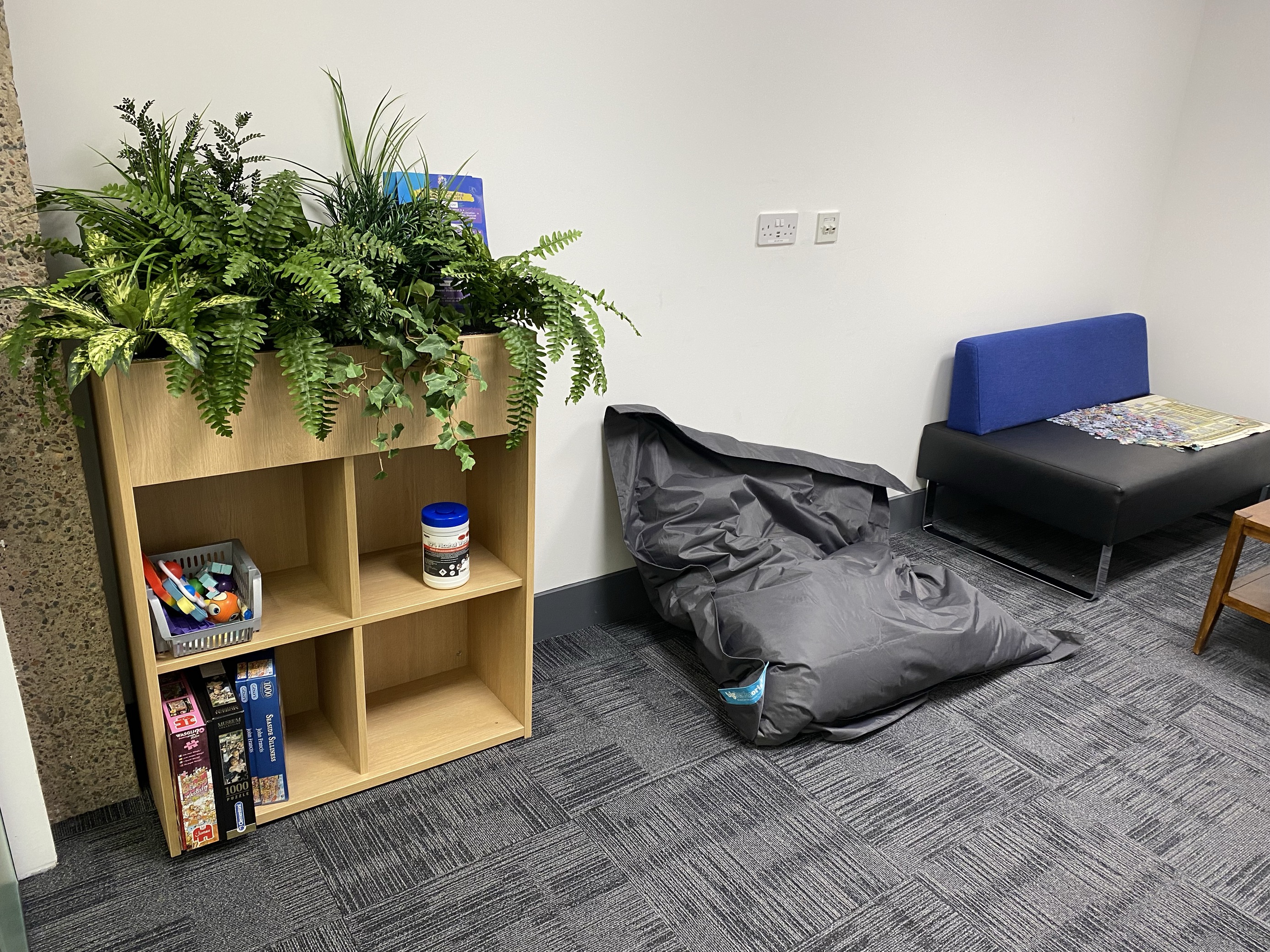 Interior of the library contemplation room - a decompression space